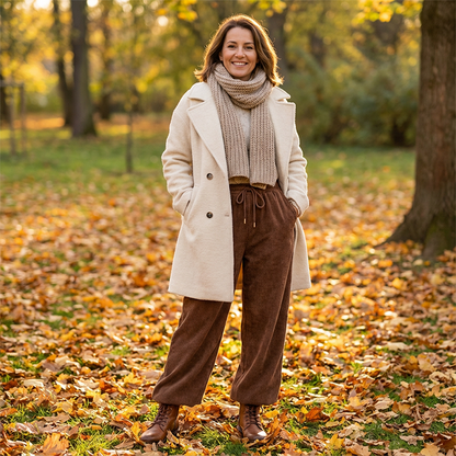 ⌛  50 % auf alles! ⏰Lässige Weite Cordhose für Damen