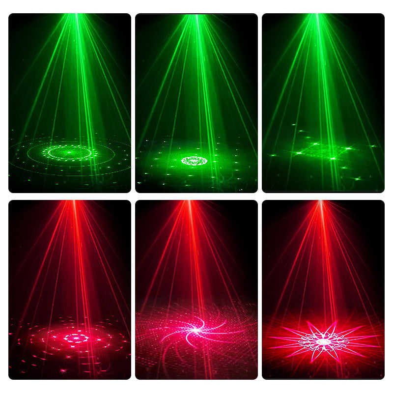 DJ Laser-Partylampe mit 7 Lichtmodi und Fernbedienung