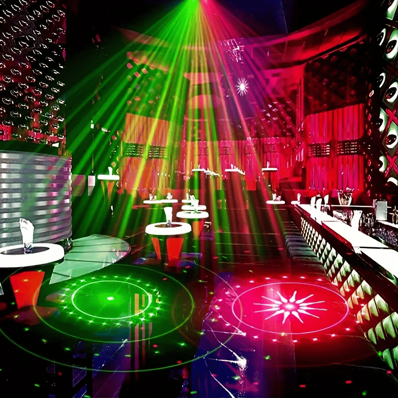 DJ Laser-Partylampe mit 7 Lichtmodi und Fernbedienung
