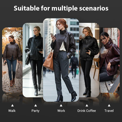 Coole Bikerjacke aus Kunstleder🧥