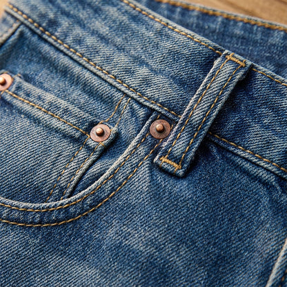 🕰️👖 Damen-Vintage-Hochbund-Weitbeinjeans | Retro-Look & figurformend