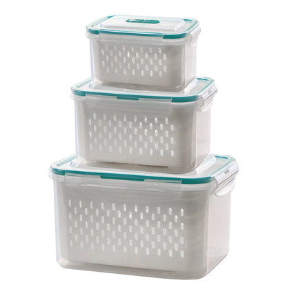 🥗 56% RABATT! 🧊 5er-Pack Kühlschrank-Organizer – Stapelbare Obstbehälter mit Herausnehmbarem Sieb, BPA-frei & Ideal Für Salat, Beeren & Gemüse 🥦