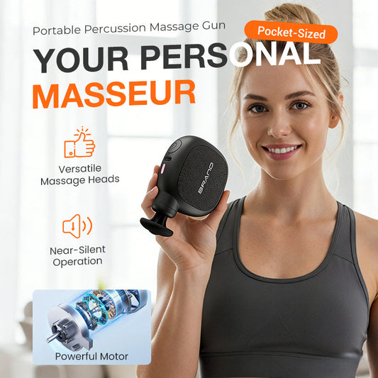 🏠 Tragbare Percussion-Massagepistole – Ideal für Entspannung zu Hause und unterwegs