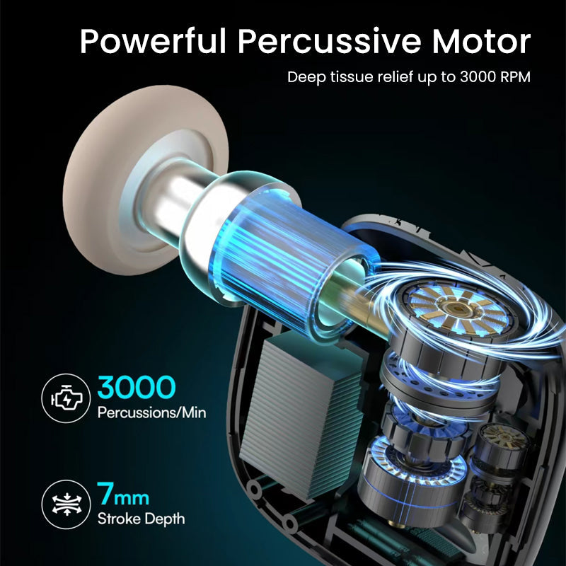 🏠 Tragbare Percussion-Massagepistole – Ideal für Entspannung zu Hause und unterwegs