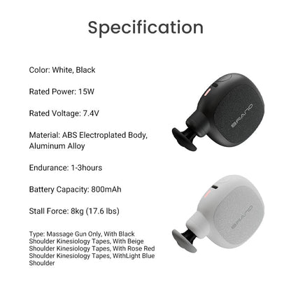 🏠 Tragbare Percussion-Massagepistole – Ideal für Entspannung zu Hause und unterwegs