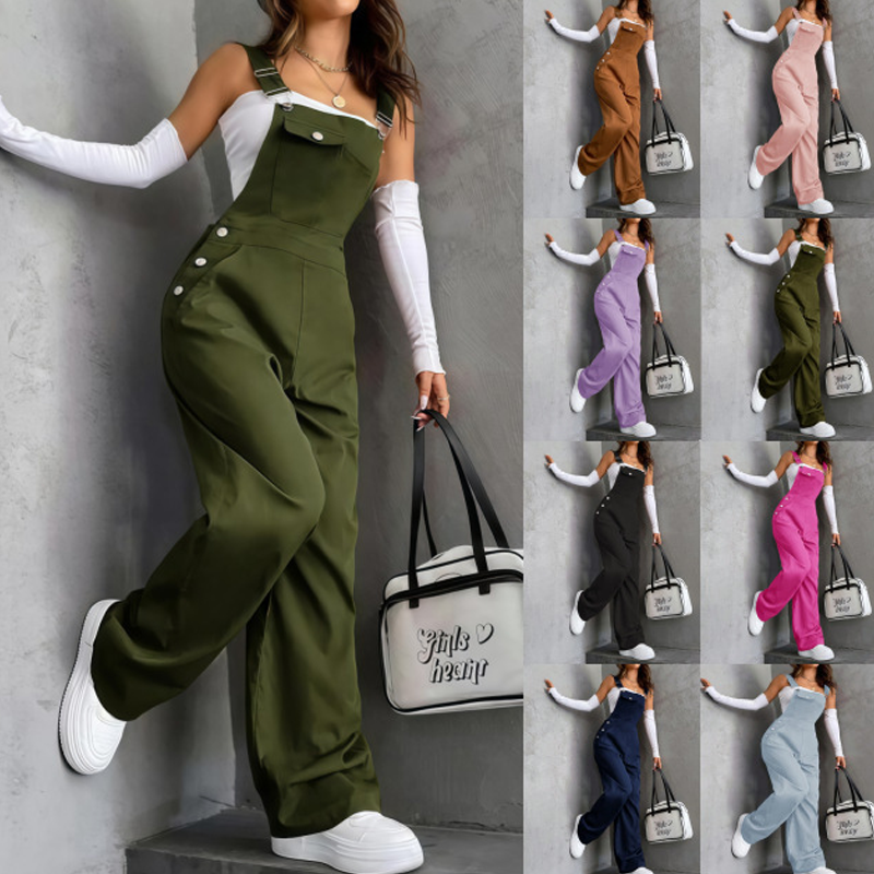 👖 Damen Retro-Cargo-Overalls – Mit praktischen Taschen für den Alltag