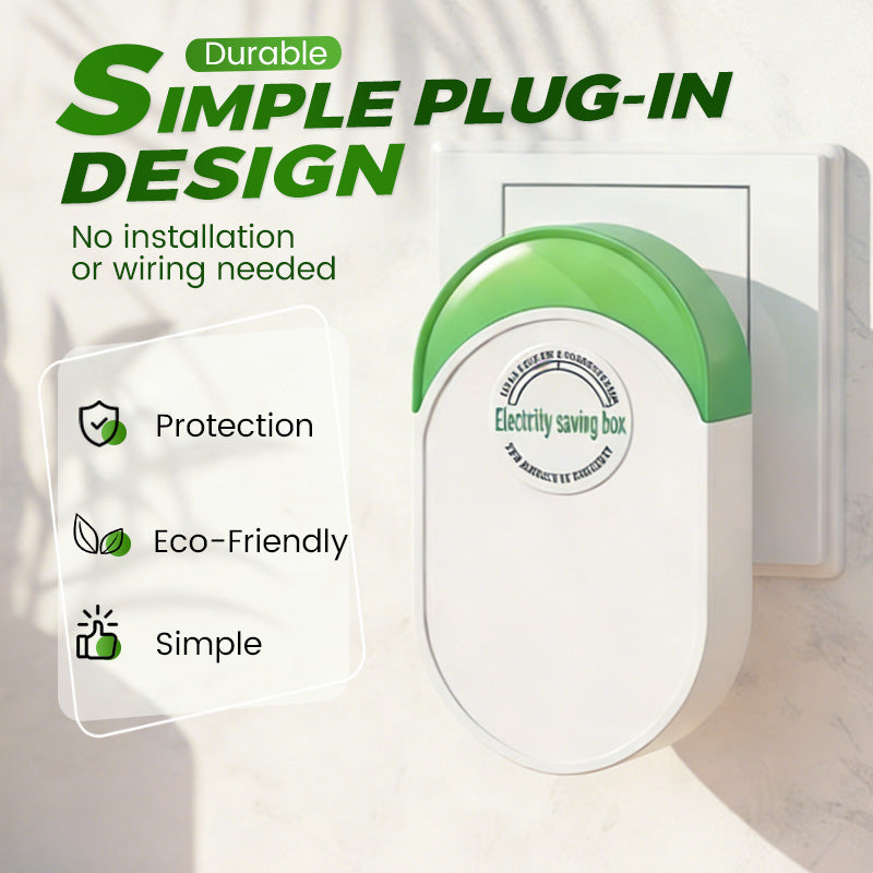 🔌🏠 Stromsparer & Spannungsstabilisator – Reduziert den Energieverbrauch, Schützt Geräte & Einfache Installation ⚡