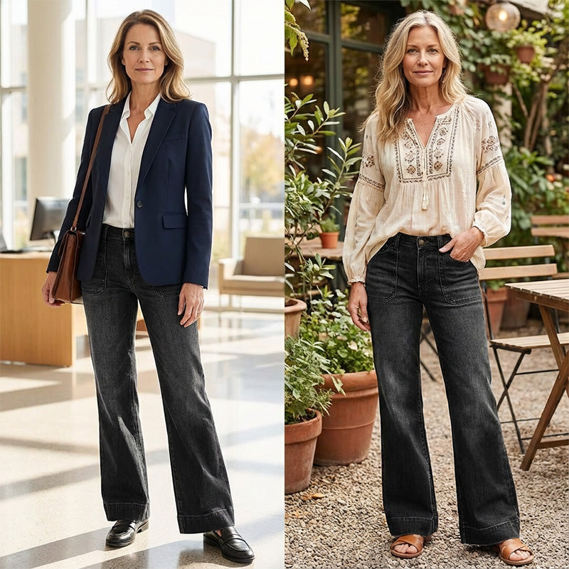 👖Retro-Jeans für Damen mit Taschen🧡