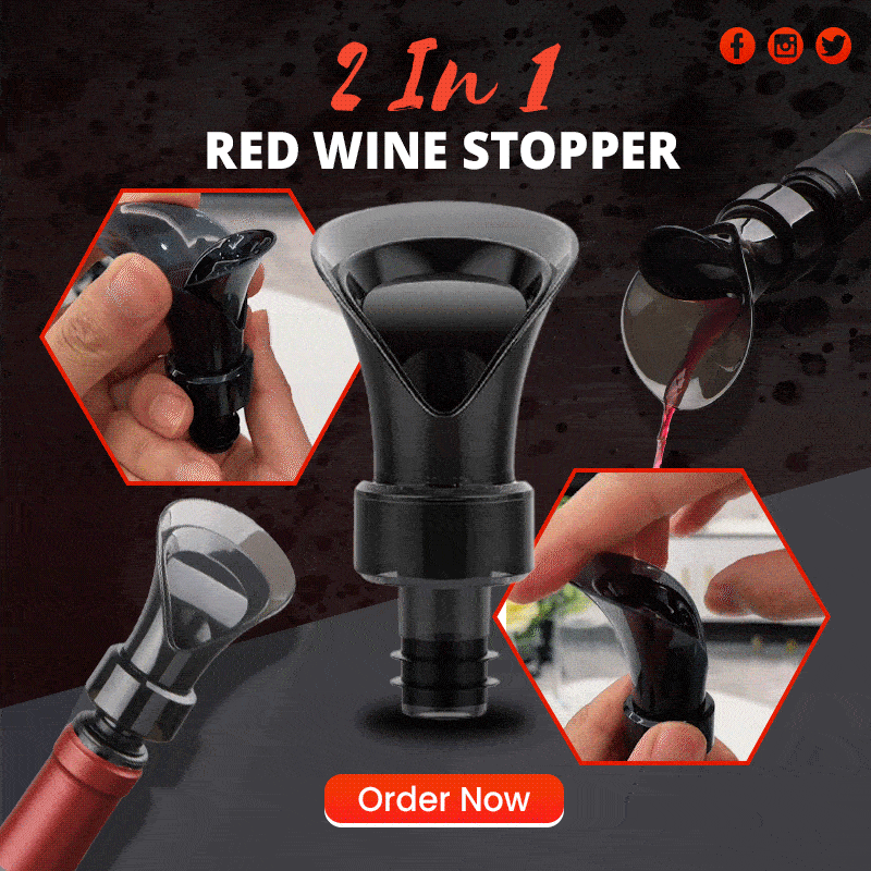 🍷 kauf 1 bekomm 1 gratis! 🧪 2-in-1-Weinverschluss – Vakuumpumpe & Versiegler, bewahrt Frische & Aroma ✨