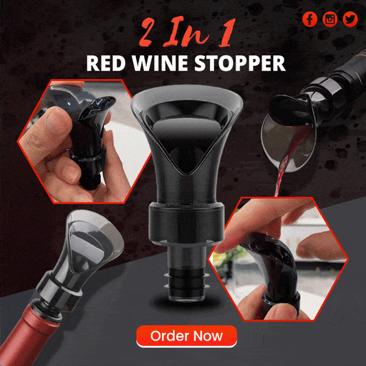 🍷 kauf 1 bekomm 1 gratis! 🧪 2-in-1-Weinverschluss – Vakuumpumpe & Versiegler, bewahrt Frische & Aroma ✨
