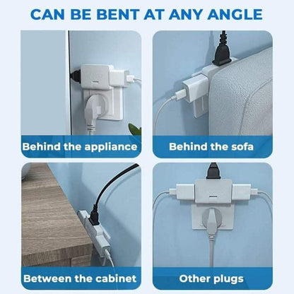 🔌 KAUFE 1, ERHALTE 1 GRATIS! 🔌 180° Drehbare 3-fach Flachwandsteckdose – Platzsparend, Überlastschutz & Einfache Installation 💡