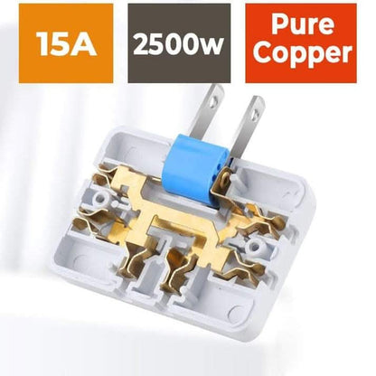 🔌 KAUFE 1, ERHALTE 1 GRATIS! 🔌 180° Drehbare 3-fach Flachwandsteckdose – Platzsparend, Überlastschutz & Einfache Installation 💡