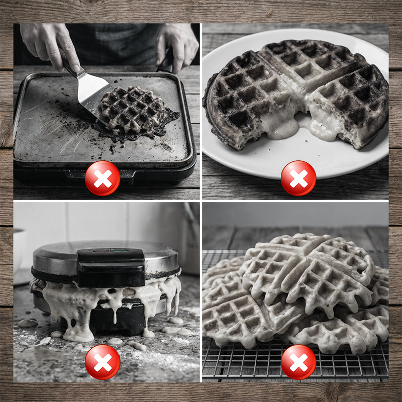 ✨🍴800W Elektro-Waffeleisen mit Antihaftbeschichtung