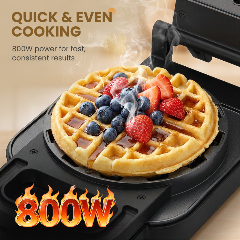 ✨🍴800W Elektro-Waffeleisen mit Antihaftbeschichtung