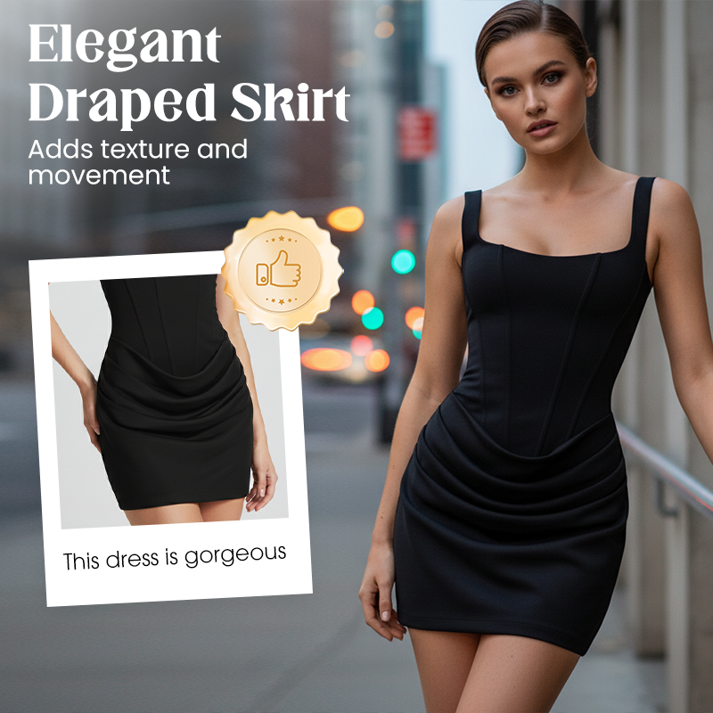 Damen Sleeveless Sexy Midi-Kleid