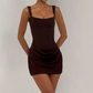 Damen Sleeveless Sexy Midi-Kleid
