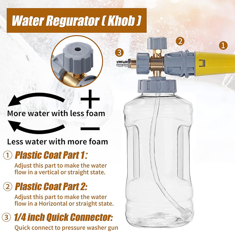 📢💦 Hochdruck-Schaumpistole für die Autowäsche - Entfernt schonend hartnäckigen Schmutz & schützt den Lack | PROFESSIONELLE AUTOWASCHE ZU HAUSE🚗