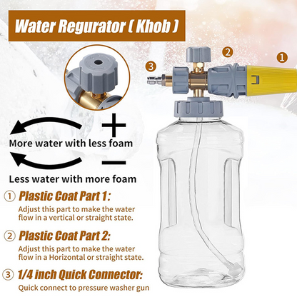 📢💦 Hochdruck-Schaumpistole für die Autowäsche - Entfernt schonend hartnäckigen Schmutz & schützt den Lack | PROFESSIONELLE AUTOWASCHE ZU HAUSE🚗