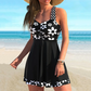 💥LETZTER TAG VERKAUF 50% RABATT💥Damen Pflanzen Druck V-Ausschnitt Badekleid & Tankini Set