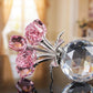 🌹💎Ewige Kristall-Rosenblüten-Figur in Vase – Luxuriöses Wohnaccessoire für Wohn- und Schlafzimmer