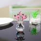🌹💎Ewige Kristall-Rosenblüten-Figur in Vase – Luxuriöses Wohnaccessoire für Wohn- und Schlafzimmer