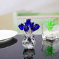 🌹💎Ewige Kristall-Rosenblüten-Figur in Vase – Luxuriöses Wohnaccessoire für Wohn- und Schlafzimmer