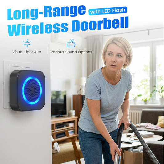 ⏰🚨 Einfach zu installieren! WLAN-freie Funk-Türklingel mit extremer Reichweite & Nachtsicht-LED | Perfekt für Haus & Garten 🏡✨