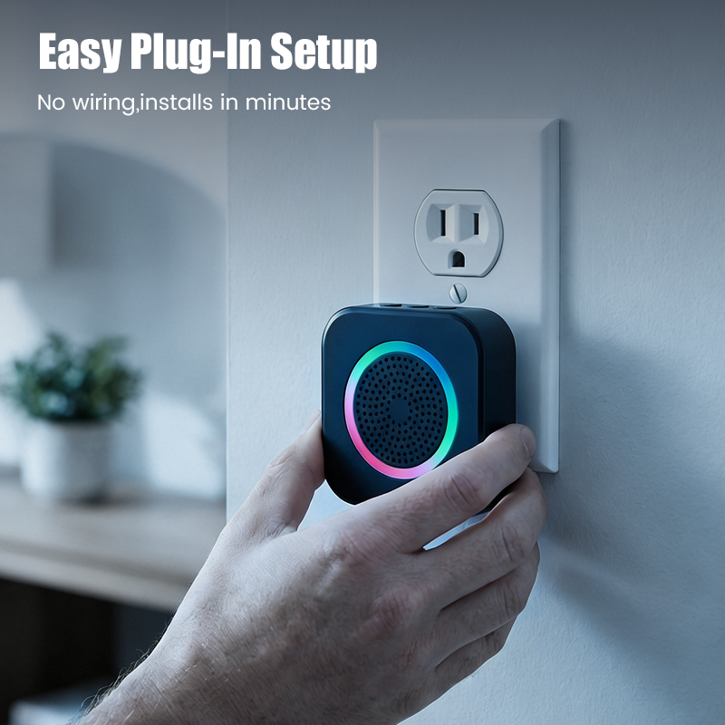 ⏰🚨 Einfach zu installieren! WLAN-freie Funk-Türklingel mit extremer Reichweite & Nachtsicht-LED | Perfekt für Haus & Garten 🏡✨