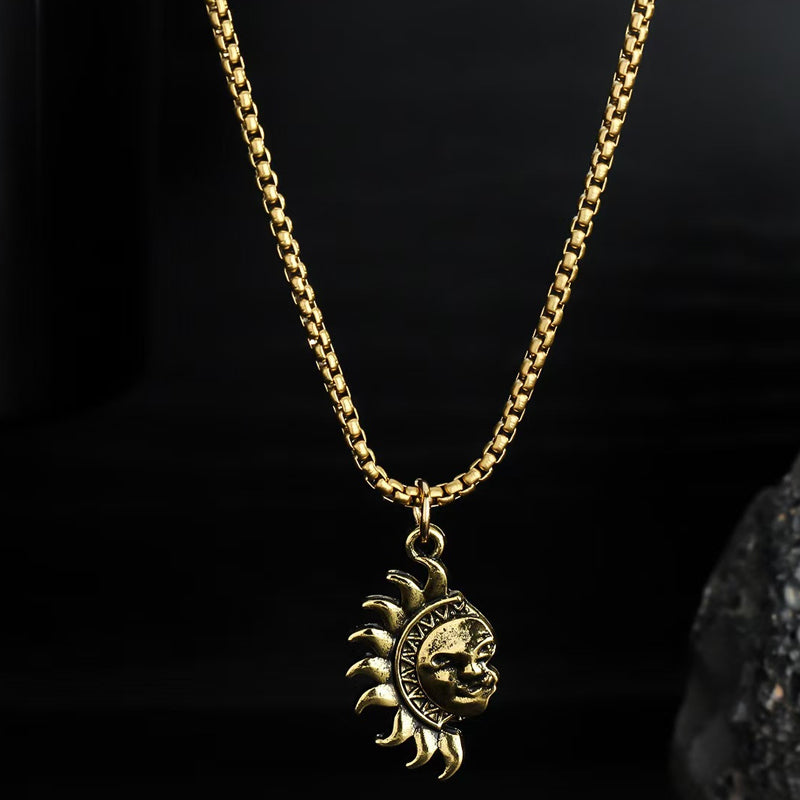 ☀️⚖️ Sonnen- und Mond-Anhänger-Set