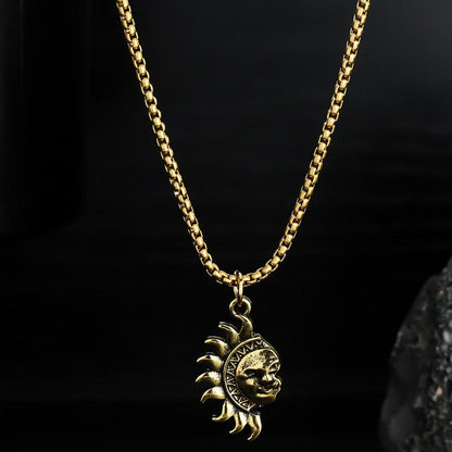 ☀️⚖️ Sonnen- und Mond-Anhänger-Set