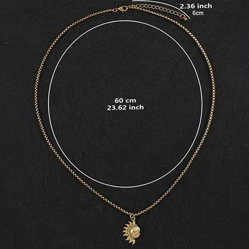 ☀️⚖️ Sonnen- und Mond-Anhänger-Set