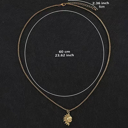 ☀️⚖️ Sonnen- und Mond-Anhänger-Set