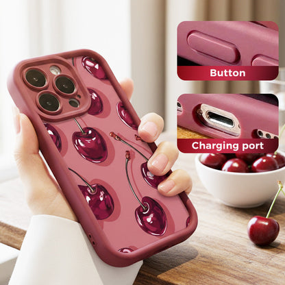 🍒Schutz-Hülle für Handys mit Kirschmuster für die 12-17-Serie