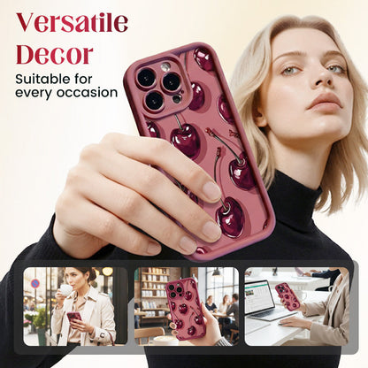 🍒Schutz-Hülle für Handys mit Kirschmuster für die 12-17-Serie