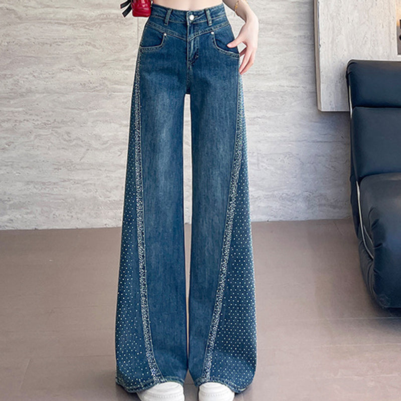 👖 Verzierte Damen-Flare-Jeans – Der ultimative Look für den Abend