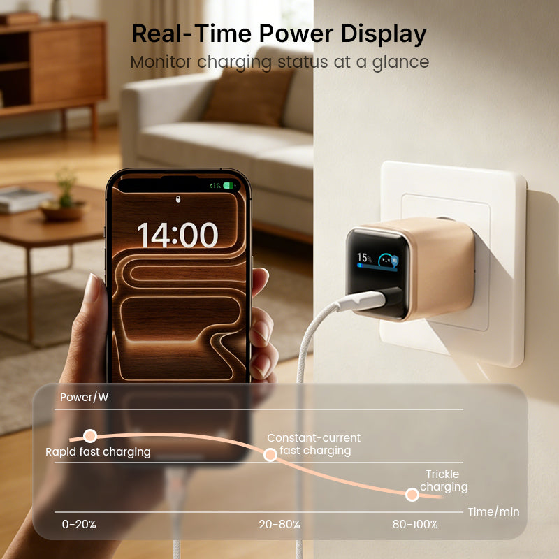🔌⚡ 45W USB-C-Netzteil „SafeCharge Smart“ – Kompatibel mit iPhone & iPhone Pro Max (Fast Charge) – Sicher, intelligent & leistungsstark