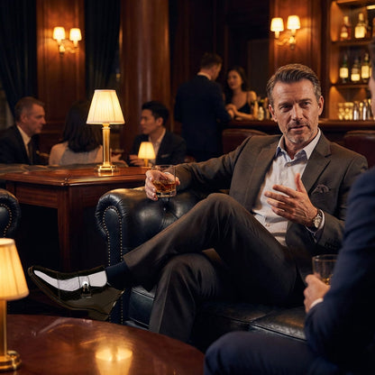 👞 Elegante glänzende PU-Lederschuhe – Klassische Schuhe für Herren