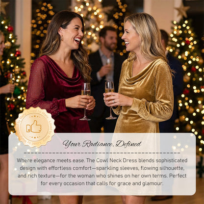 🔥💃🏻Elegantes knielanges Etuikleid mit Wasserfallausschnitt für Damen