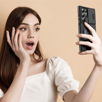 📢📢50 % Rabatt!! ⏰📱Handyhülle mit Kamera-Schutz und Magnetständer für Samsung |  Schlankes Design, sicherer Halt & perfekter Medien-Genuss. 🛡️🎬