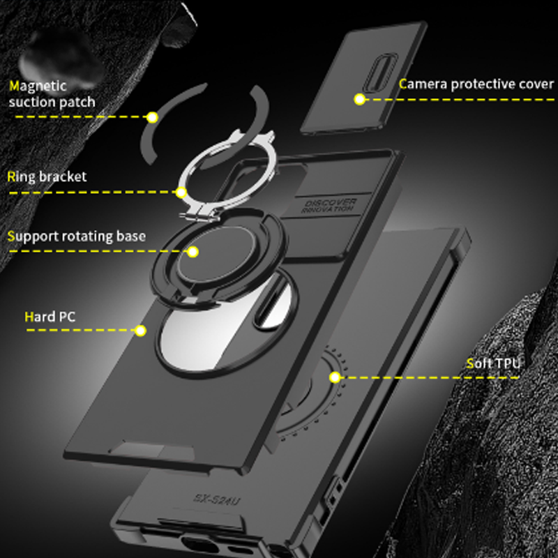 📢📢50 % Rabatt!! ⏰📱Handyhülle mit Kamera-Schutz und Magnetständer für Samsung |  Schlankes Design, sicherer Halt & perfekter Medien-Genuss. 🛡️🎬