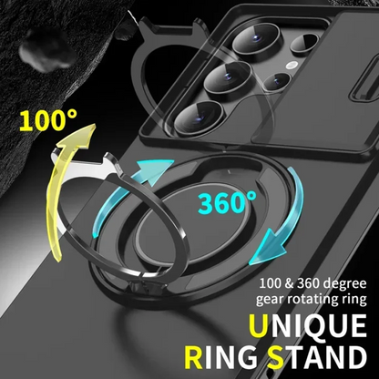 📢📢50 % Rabatt!! ⏰📱Handyhülle mit Kamera-Schutz und Magnetständer für Samsung |  Schlankes Design, sicherer Halt & perfekter Medien-Genuss. 🛡️🎬