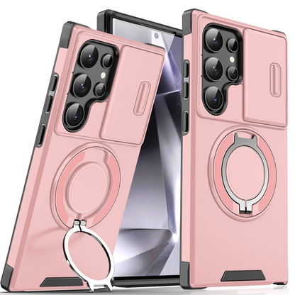 📢📢50 % Rabatt!! ⏰📱Handyhülle mit Kamera-Schutz und Magnetständer für Samsung |  Schlankes Design, sicherer Halt & perfekter Medien-Genuss. 🛡️🎬