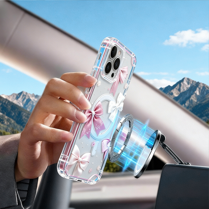 🔥🎀 Sweet bow × Powerful magnetic protection! A stunning phone case has arrived 💖📱