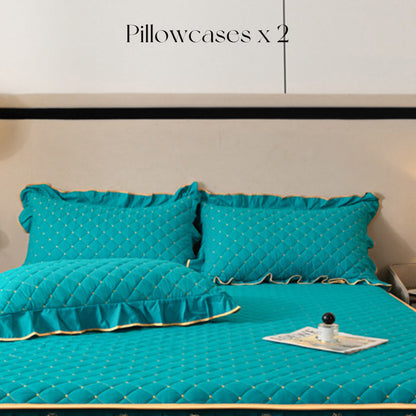 ✨Gerüschter Bettlakens Rock💓🛏️Eleganz und Komfort in diesem Moment eingefangen