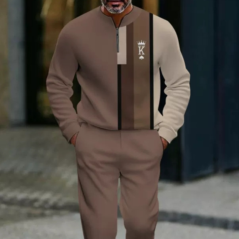 👕 50% RABATT! 🔥 Herren-Set mit Grafikprint – Pullover & Hose – Lässiger Streetstyle, Bequemer Stoff & Perfektes Match 👖