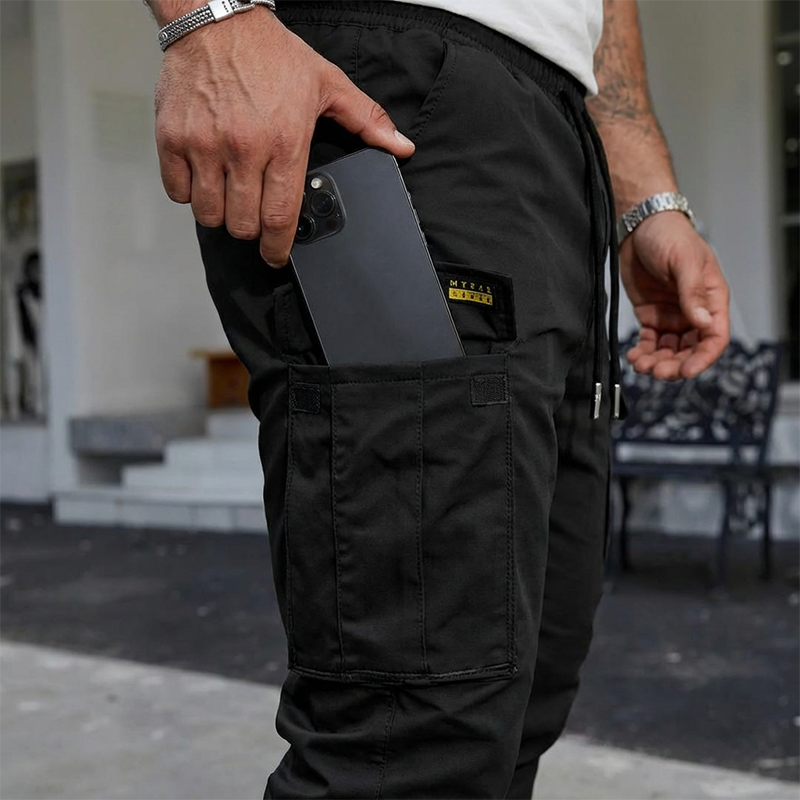 【Zeitlich begrenzt: 50 % Rabatt】👖Lässige Cargohose für Herren mit Kordelzug