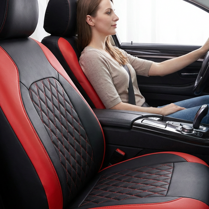 🚗 9-teiliges Autositzbezug-Set aus Leder mit universeller Passform