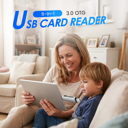 6-in-1 USB 3.0 OTG-Kartenleser