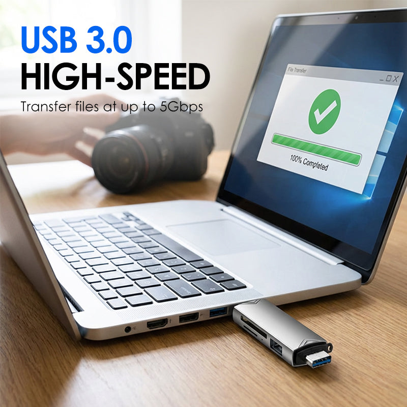 6-in-1 USB 3.0 OTG-Kartenleser