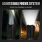 🔦⚡ P50 wiederaufladbare Zoom-Taschenlampe mit LED, 🌿🔋 langlebig & vielseitig für Outdoor, Haus und Notfall – robuste Qualität und stufenlos einstellbarer Strahl.